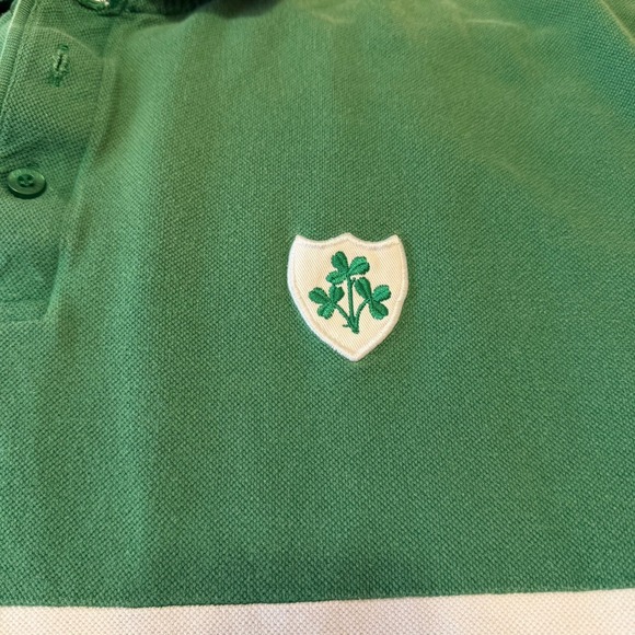 Cotton Traders Vintage Men's Ireland Green Rugby Shirt Large Futbol Soccer 2001 - Picture 6 of 7